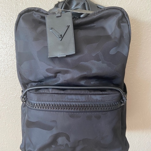 Valentino Garavani Leather and Nylon Camo Backpack - Picture 2 of 8